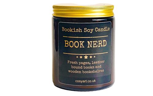 Book Nerd Bookish Soy Wax Scented Candle 180ml