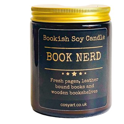 Bougie parfumée à la cire de soja Book Nerd Bookish 180ml