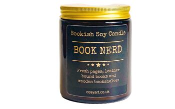 Bougie parfumée à la cire de soja Book Nerd Bookish 180ml 1