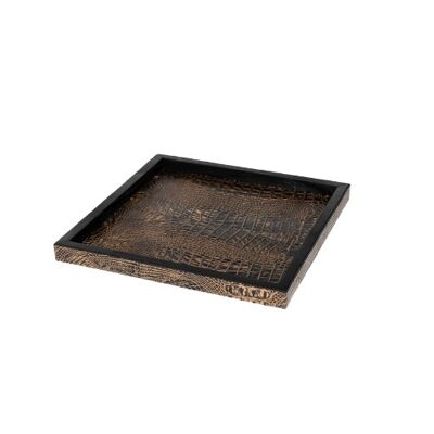 Croco Tablett bronze 40x40