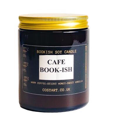 Vela perfumada de cera de soja Cafe Bookish 180ml