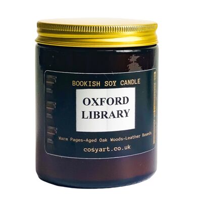 Bougie parfumée à la cire de soja Oxford Library Bookish 180 ml