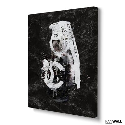 Fashion Grenade Black Chanel - Canvas, L - 75 x 100 cm