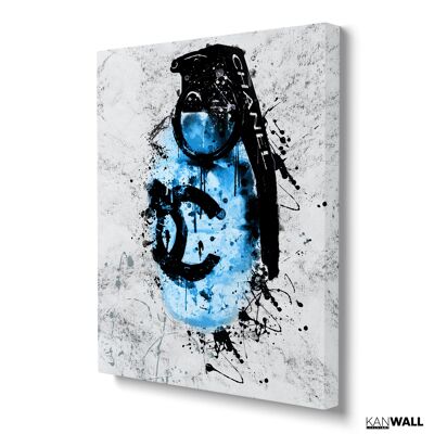 Fashion Grenade Blue Chanel - Leinwand, L - 75 x 100 cm