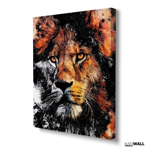 Lion Head - Canvas, L - 75 x 100 cm