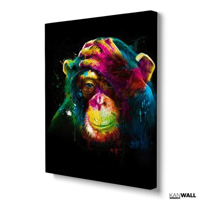 Monkey Paint - Canvas, L - 75 x 100 cm