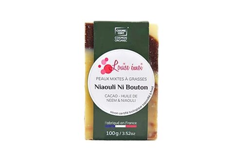 Savon à froid- Peaux mixte à grasses - Niaouli Ni Bouton certifié Bio