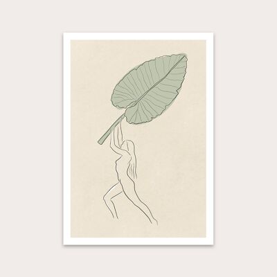 Beach Babe Art Print A4