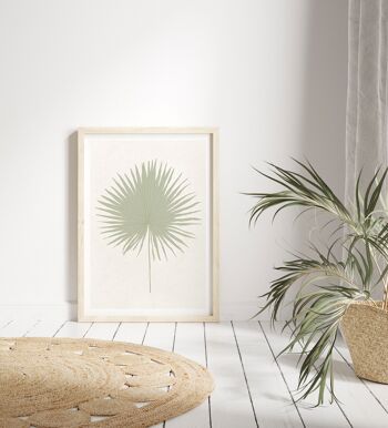 Sage Sun Palm Art Print A4 3