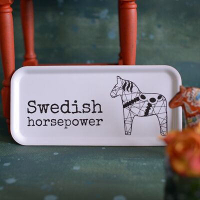 tray SWEDISH HORSEPOWER 32x15 cm