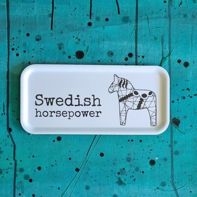 plateau SUEDISH HORSEPOWER 32x15 cm