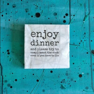 lunch/dinner napkins ENJOY 33x33 cm