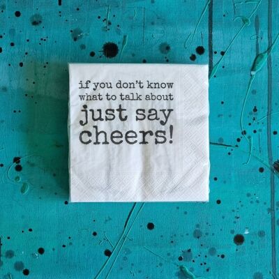 lunch/dinner napkins CHEERS 33x33 cm