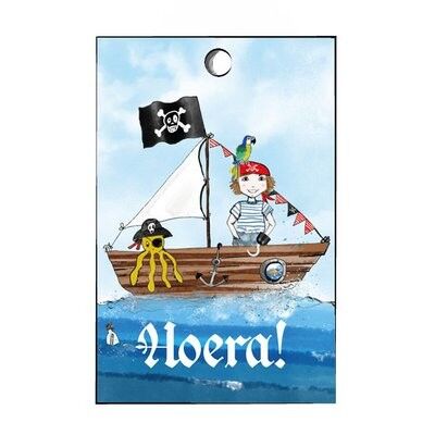 Minikaartje Ahoi piratenboot
