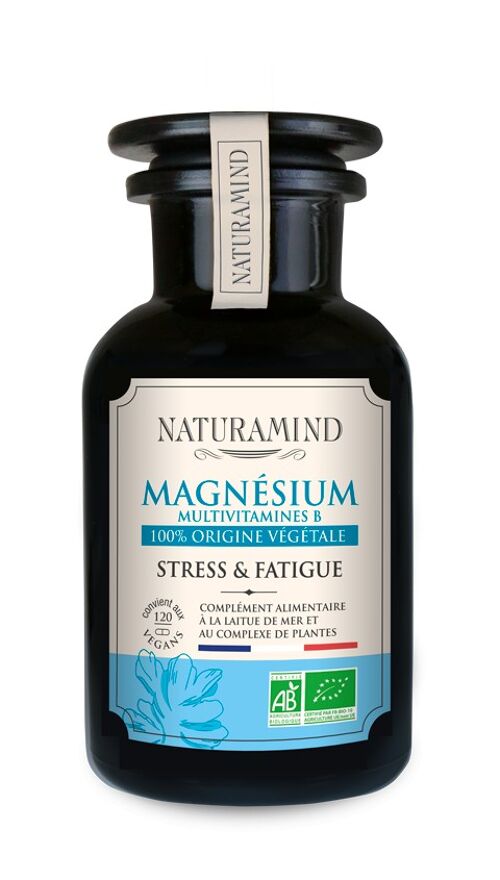 Magnésium et vitamines B BIO - origine végétale - 120 gélules