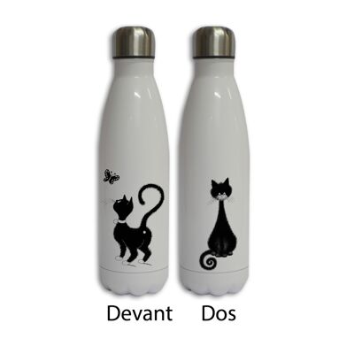 Calabaza de metal 500 ml Les Chats de Dubout