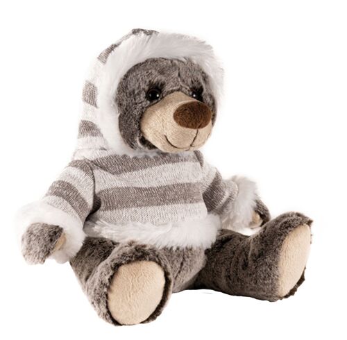 Peluche ours pull capuche