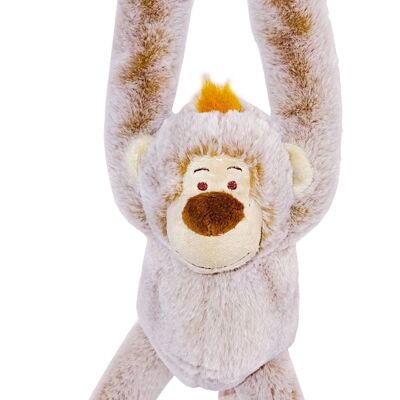 Peluche singe long bras souple