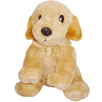 Peluche labrador bandana dble pos beige pm