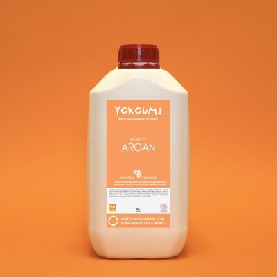 L'huile d'argan Bio et Equitable en Vrac  | 5 Litres