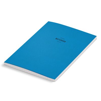 Cuaderno A5 con textura azul adriático