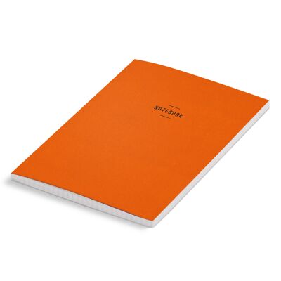 Cuaderno A5 con textura mandarina