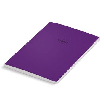 Carnet A5 texturé violet 1