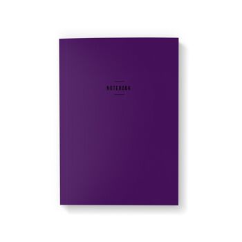 Carnet A5 texturé violet 2