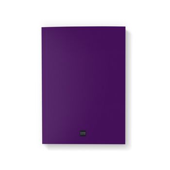 Carnet A5 texturé violet 3