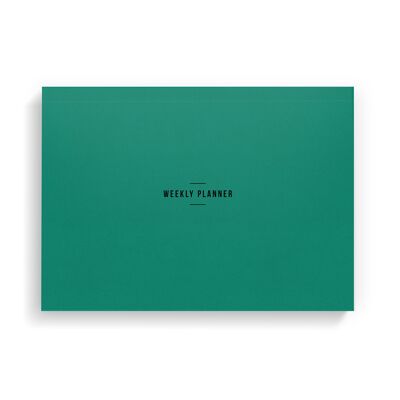 Marrs Green Textured Weekly Desk Planner