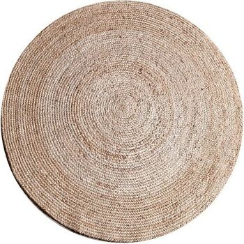 Vloerkleed Jute Rond Naturel ø200 cm 3