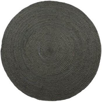 Vloerkleed Jute Rond Vert Armée ø160 cm 1