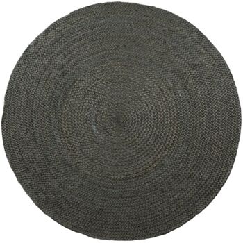 Vloerkleed Jute Rond Vert Armée ø160 cm 3