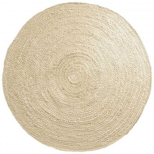 Vloerkleed Jute Rond Bleached ø120 cm