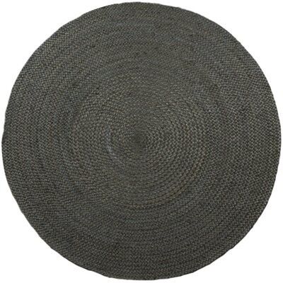 Vloerkleed Jute Rond Armeegrün ø120 cm