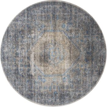 Vloerkleed Madel Rond Groen/Blauw ø120 cm 1