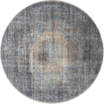 Vloerkleed Madel Rond Groen/Blauw ø120 cm 2