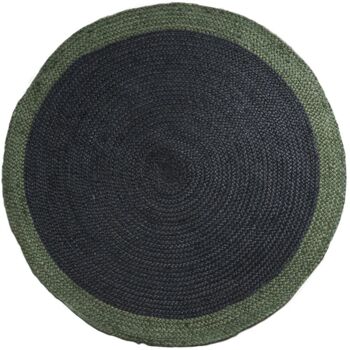 Vloerkleed Jute Rond Antraciet Vert ø200 cm 3