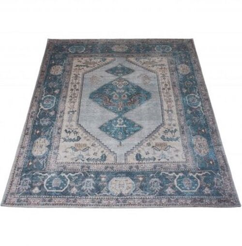 Vloerkleed Karaca Blue 03 - 70 x 140 cm