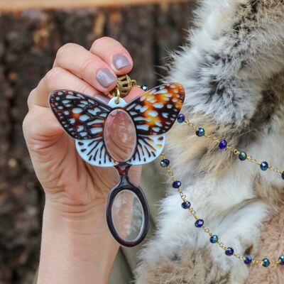 Royal Butterfly Blue Anhänger / Blue Butterfly Medaillon