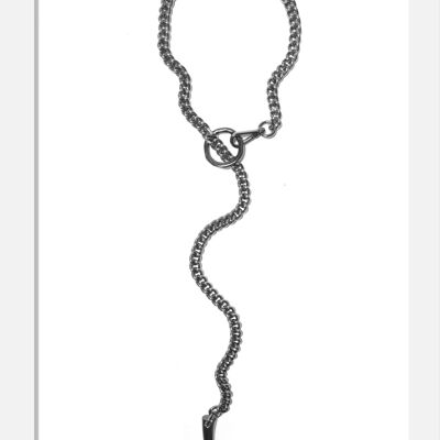 Collier Chaîne Gunmetal - INTERDIT