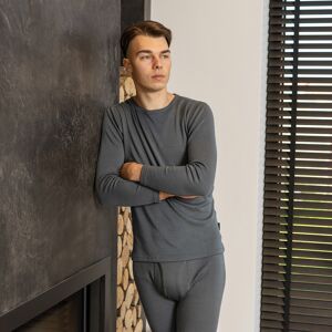 T-shirt à manches longues en laine mérinos 250 g/m² pour homme Perfect Grey