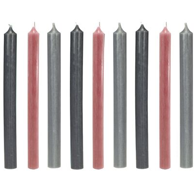 Candele per la cena 28 cm 9 pz Industria