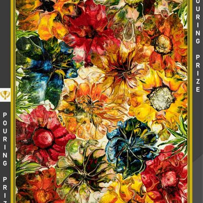 FLOWERS FOR YOU, Vincitore degli European Art Awards 2021 nella categoria Pouring Art!