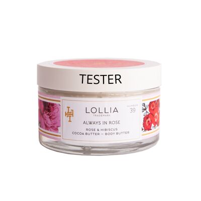 Probador de mantequilla corporal batida Lollia Always in Rose Body