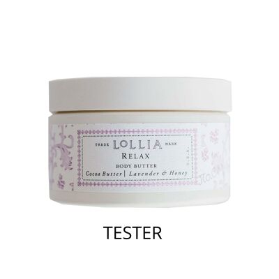 TESTER de mantequilla corporal batida Lollia Relax
