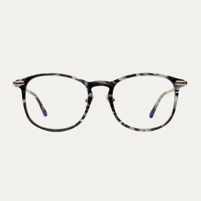 Harvey.K Tortoise Black - Light Blue