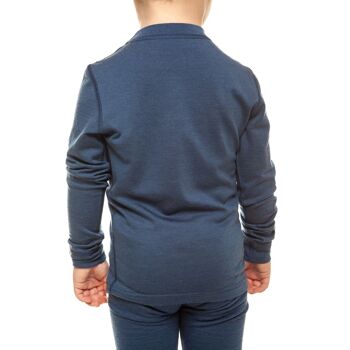 Denim à manches longues en laine mérinos 160 g/m² pour enfants 3