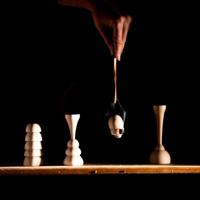 Ensemble stalactites et stalagmites, jouet en bois pour enfants, 4-9 ans