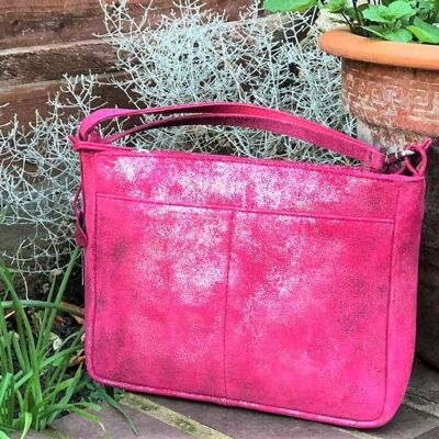Metallic Magpie Belinda Organizer Bag #LB902 Pink